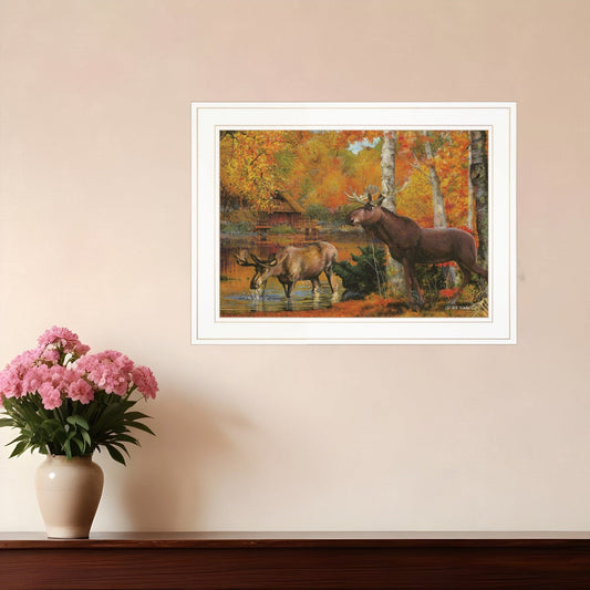 Peaceful Retreat 2 White Framed Print Wall Art - Homeroots