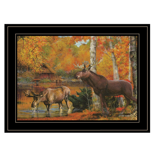 Peaceful Retreat 3 Black Framed Print Wall Art - Homeroots
