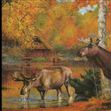 Peaceful Retreat 3 Black Framed Print Wall Art - Homeroots