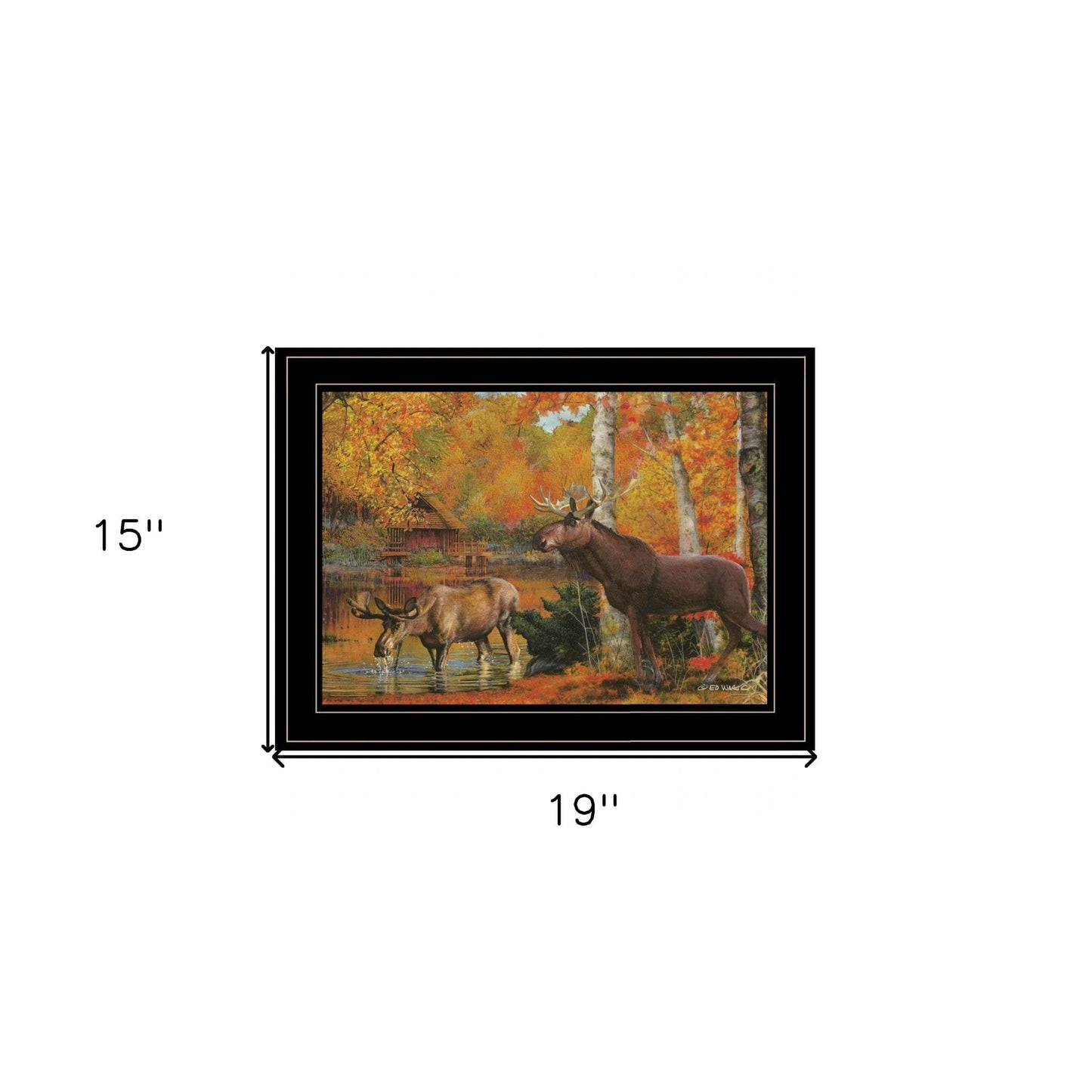 Peaceful Retreat 3 Black Framed Print Wall Art - Homeroots - Flyclothing LLC