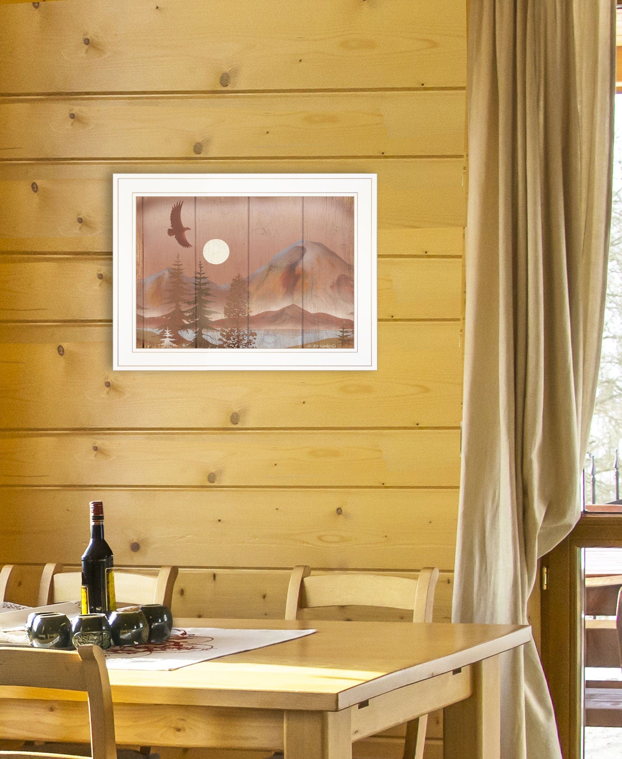 Full Moon I 1 White Framed Print Wall Art - Homeroots
