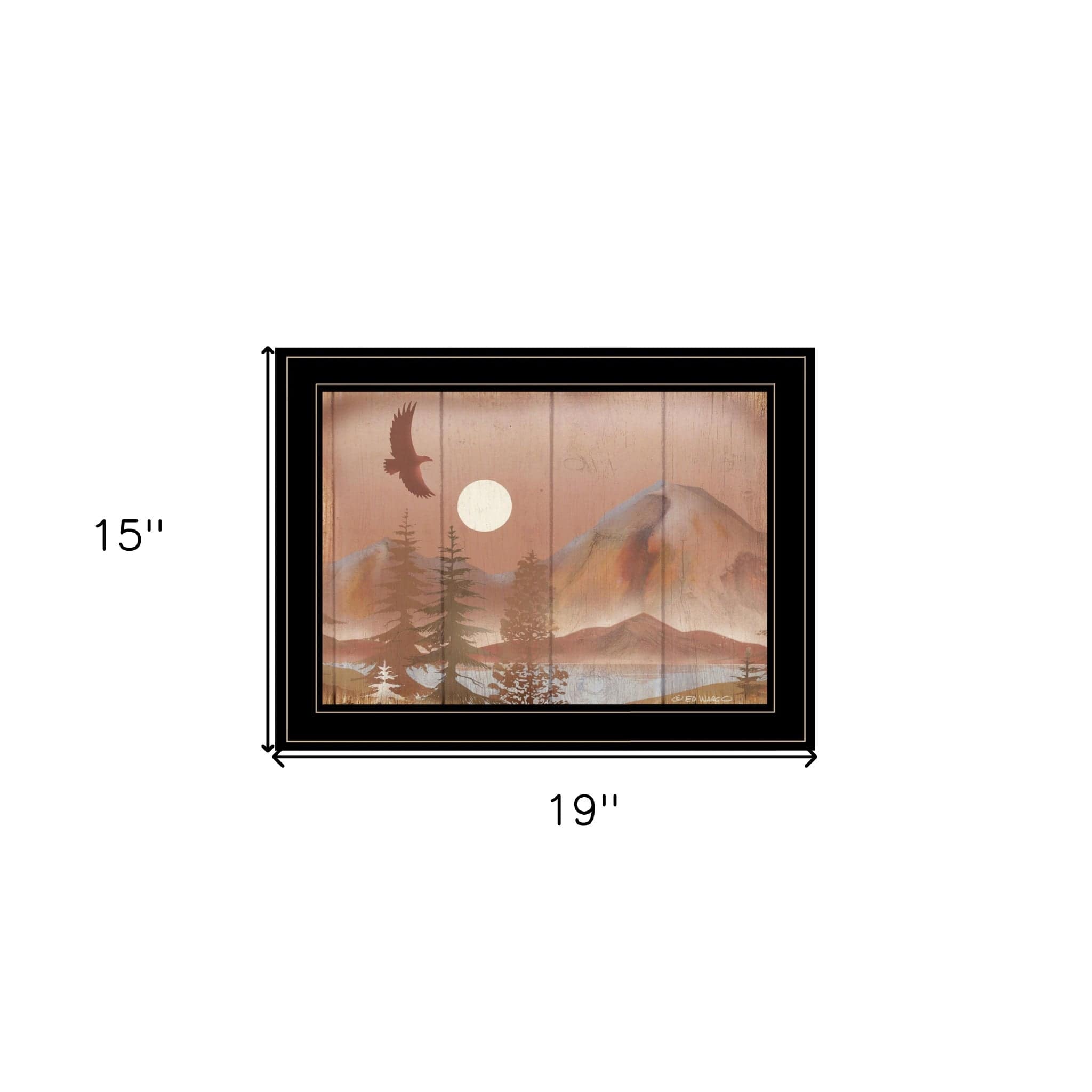 Full Moon I 2 Black Framed Print Wall Art - Homeroots