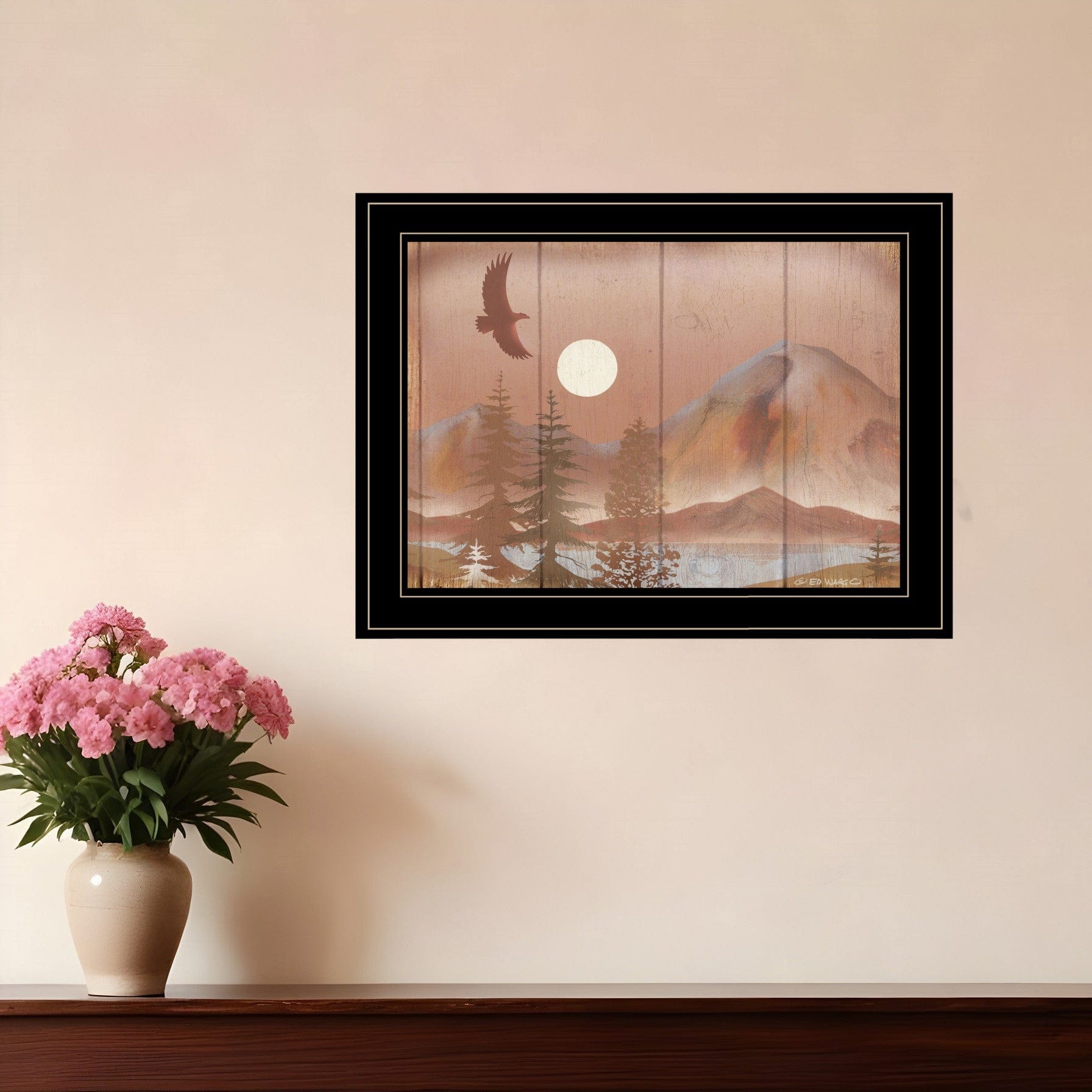 Full Moon I 2 Black Framed Print Wall Art - Homeroots