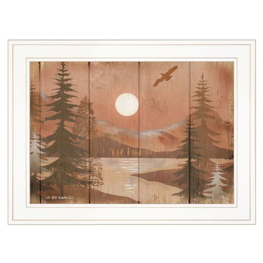 Full Moon II White Framed Print Wall Art - Homeroots