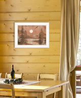 Full Moon II White Framed Print Wall Art - Homeroots - Flyclothing LLC