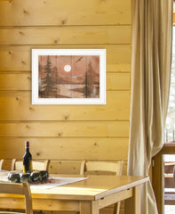 Full Moon II White Framed Print Wall Art - Homeroots