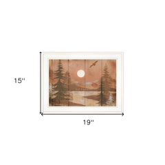 Full Moon II White Framed Print Wall Art - Homeroots