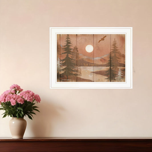 Full Moon II White Framed Print Wall Art - Homeroots
