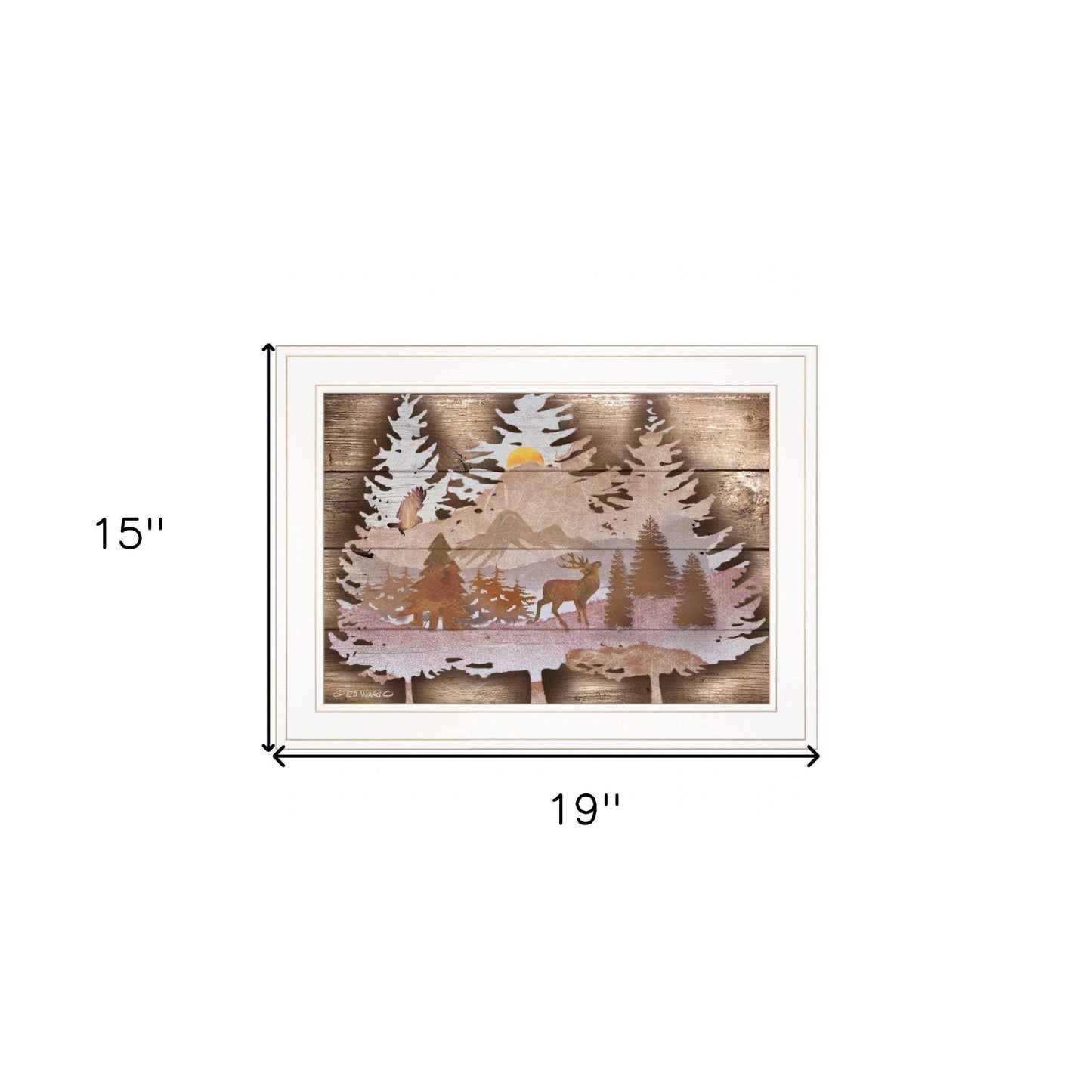 Great Outdoors I 2 White Framed Print Wall Art - Homeroots - Flyclothing LLC