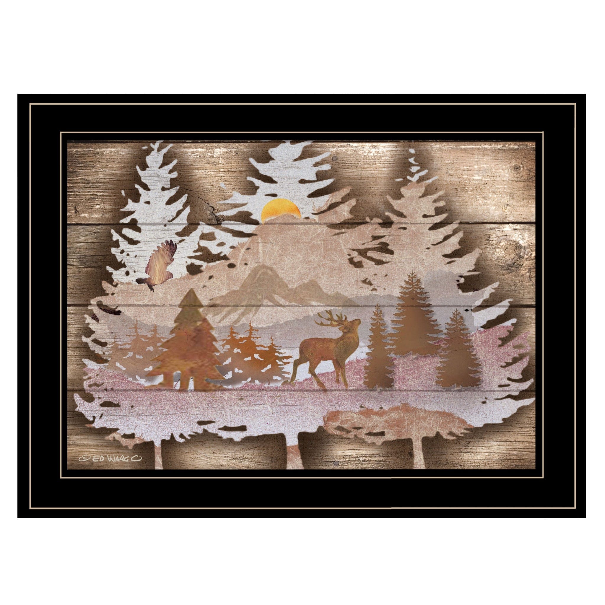 Great Outdoors I 3 Black Framed Print Wall Art - Homeroots