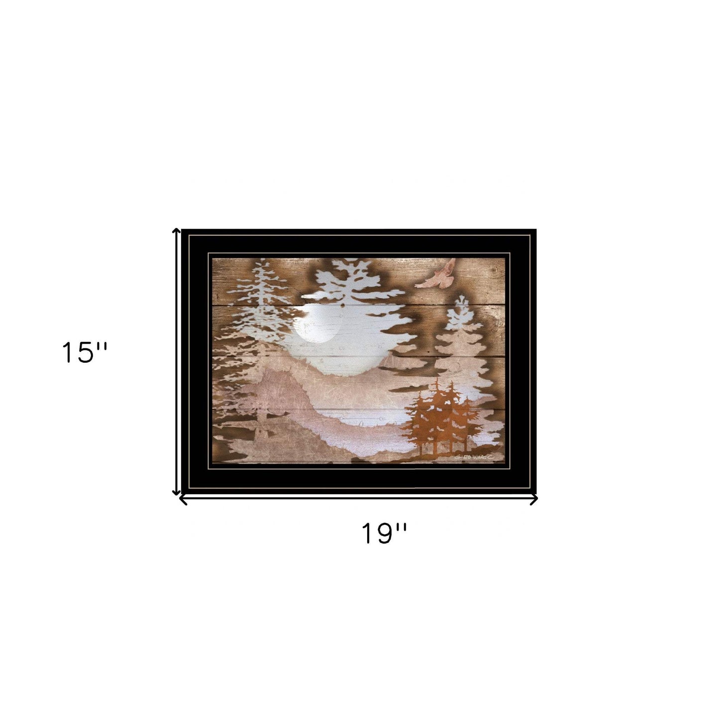 Great Outdoors II 3 Black Framed Print Wall Art - Homeroots - Flyclothing LLC