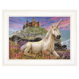 Royal Unicorn 2 White Framed Print Wall Art - Homeroots