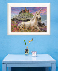 Royal Unicorn 2 White Framed Print Wall Art - Homeroots