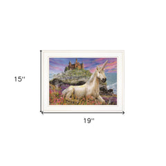 Royal Unicorn 2 White Framed Print Wall Art - Homeroots