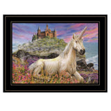 Royal Unicorn 3 Black Framed Print Wall Art - Homeroots