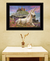 Royal Unicorn 3 Black Framed Print Wall Art - Homeroots
