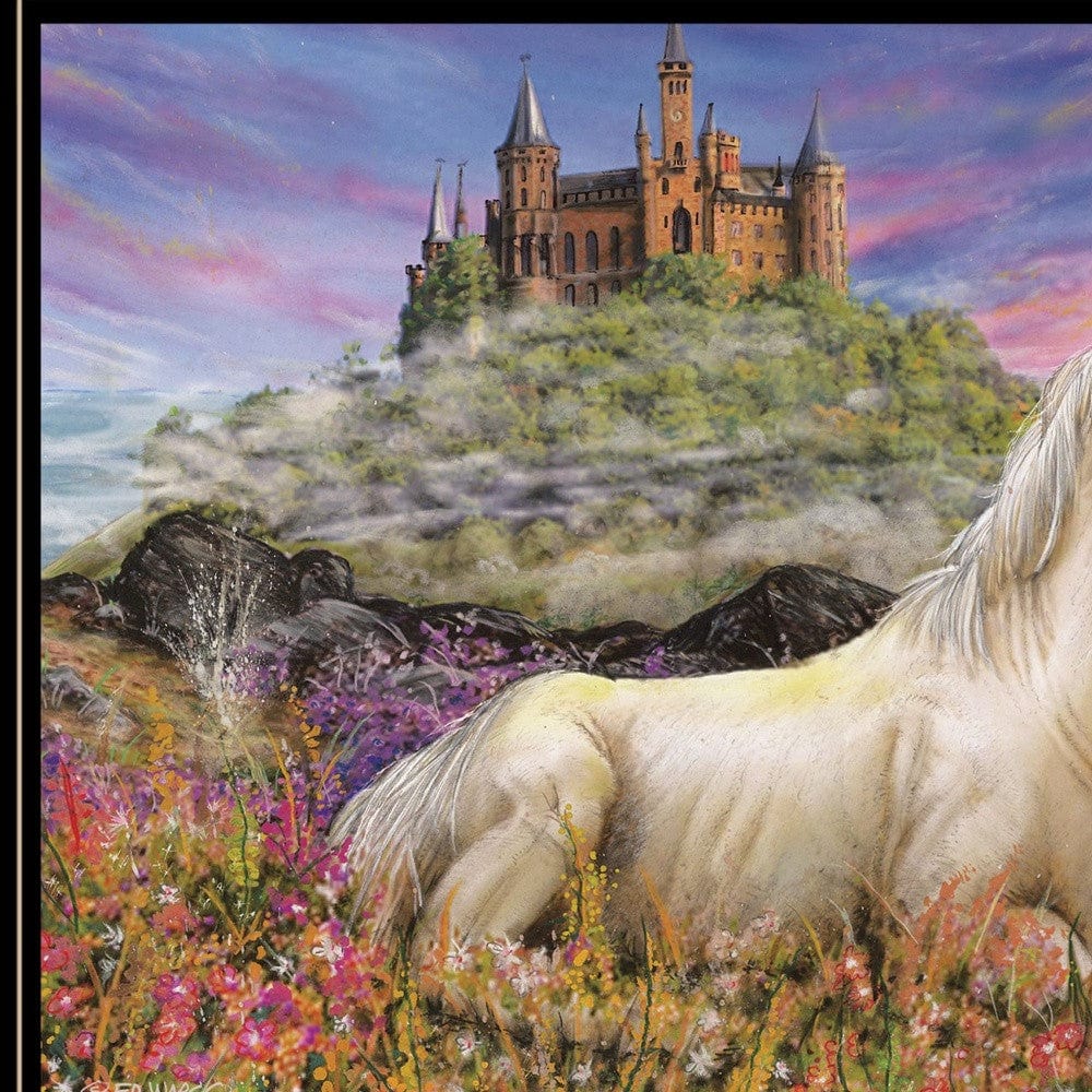 Royal Unicorn 3 Black Framed Print Wall Art - Homeroots