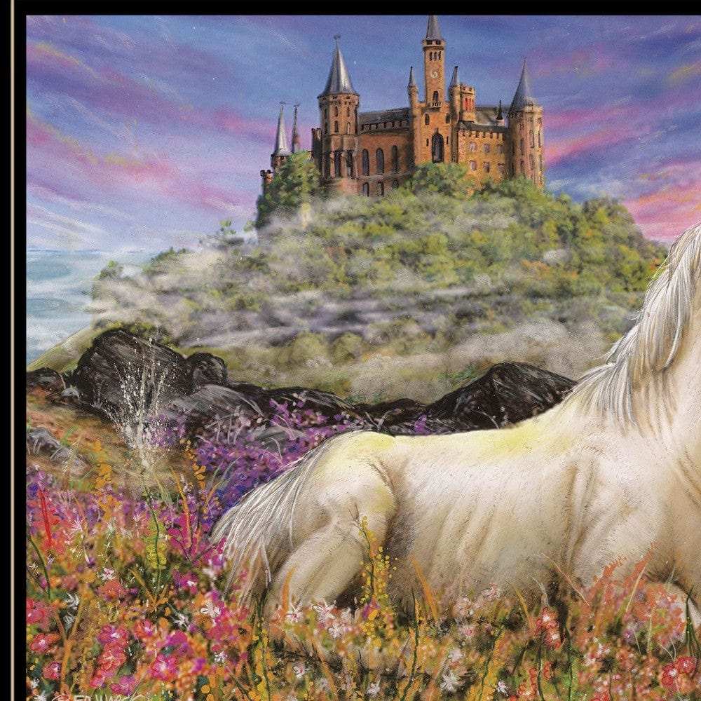Royal Unicorn 3 Black Framed Print Wall Art - Homeroots - Flyclothing LLC