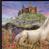 Royal Unicorn 3 Black Framed Print Wall Art - Homeroots