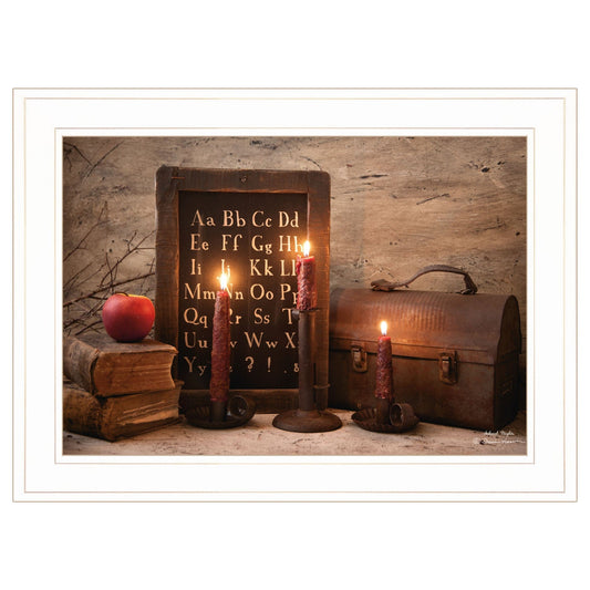 School Nights 2 White Framed Print Wall Art - Homeroots