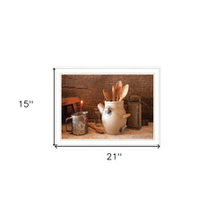 Grandmas Kitchen Tools 2 White Framed Print Kitchen Wall Art - Homeroots
