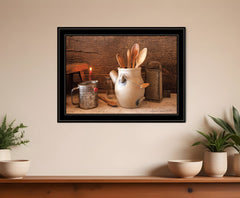 Grandmas Kitchen Tools 3 Black Framed Print Kitchen Wall Art - Homeroots