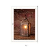 Innkeepers Lantern 3 White Framed Print Wall Art - Homeroots - Flyclothing LLC