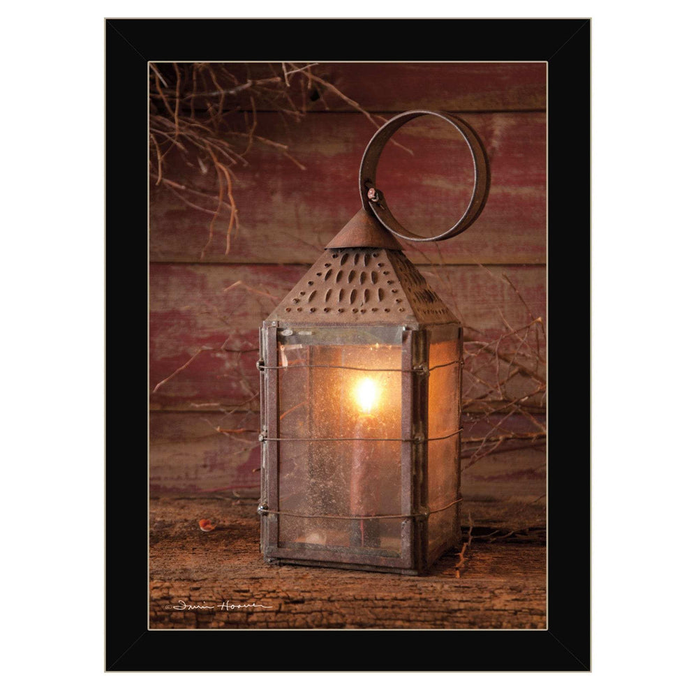 Innkeepers Lantern 2 Black Framed Print Wall Art - Homeroots - Flyclothing LLC
