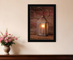 Innkeepers Lantern 2 Black Framed Print Wall Art - Homeroots