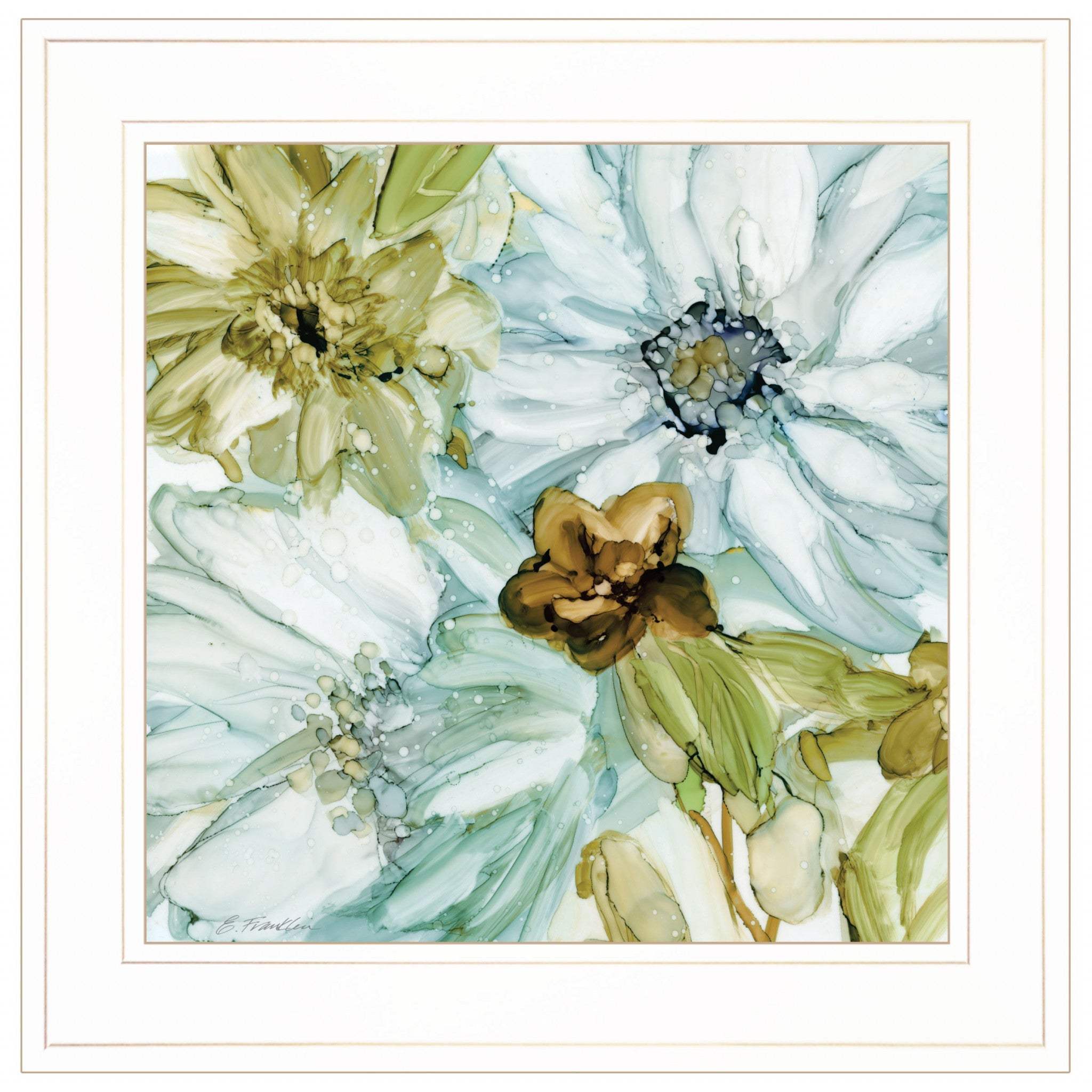 Sea glass Garden I 2 White Framed Print Wall Art - Homeroots - Flyclothing LLC