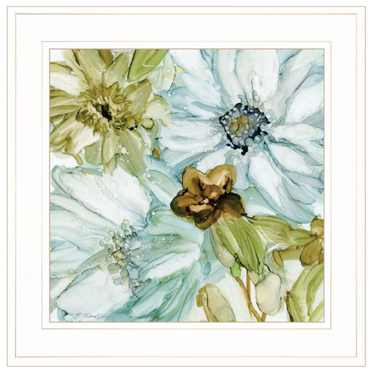 Sea glass Garden I 2 White Framed Print Wall Art - Homeroots