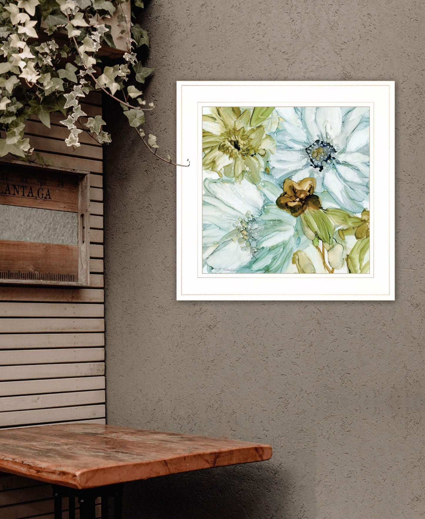Sea glass Garden I 2 White Framed Print Wall Art - Homeroots - Flyclothing LLC