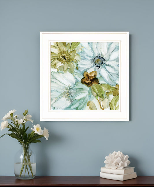 Sea glass Garden I 2 White Framed Print Wall Art - Homeroots