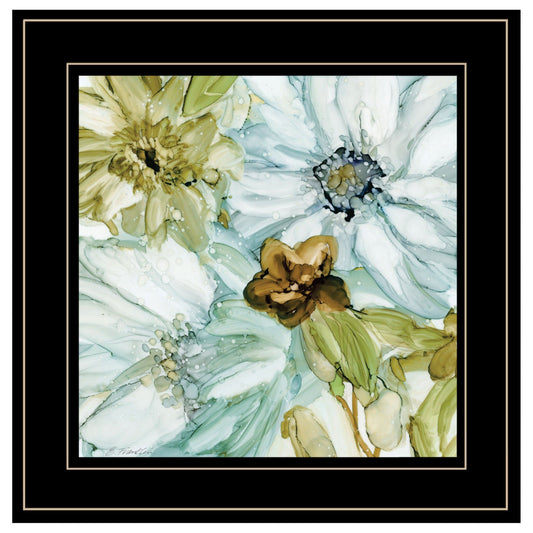 Sea glass Garden I 3 Black Framed Print Wall Art - Homeroots