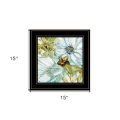 Sea glass Garden I 3 Black Framed Print Wall Art - Homeroots