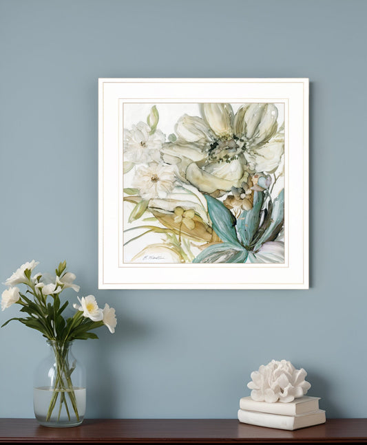 Sea glass Garden II 2 White Framed Print Wall Art - Homeroots