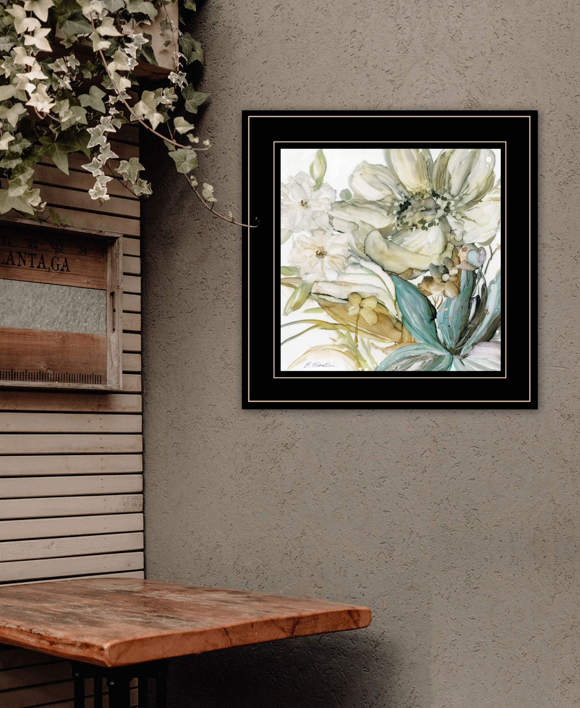 Sea glass Garden II 3 Black Framed Print Wall Art - Homeroots - Flyclothing LLC