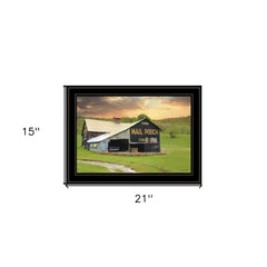 Mail Pouch Barn 5 Black Framed Print Wall Art - Homeroots