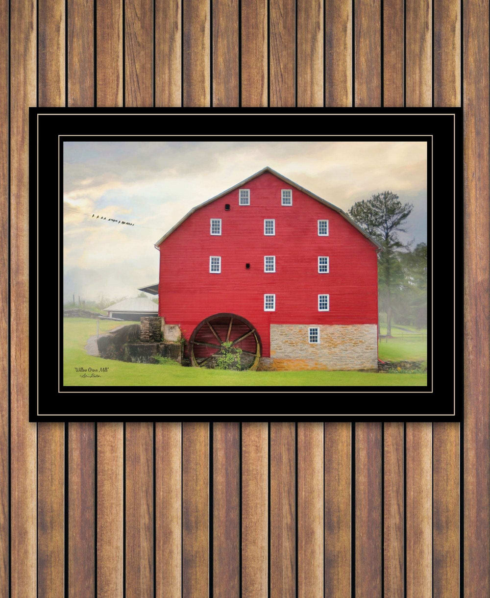 Willow Grove Mill 3 Black Framed Print Wall Art - Homeroots - Flyclothing LLC