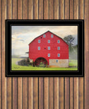 Willow Grove Mill 3 Black Framed Print Wall Art - Homeroots