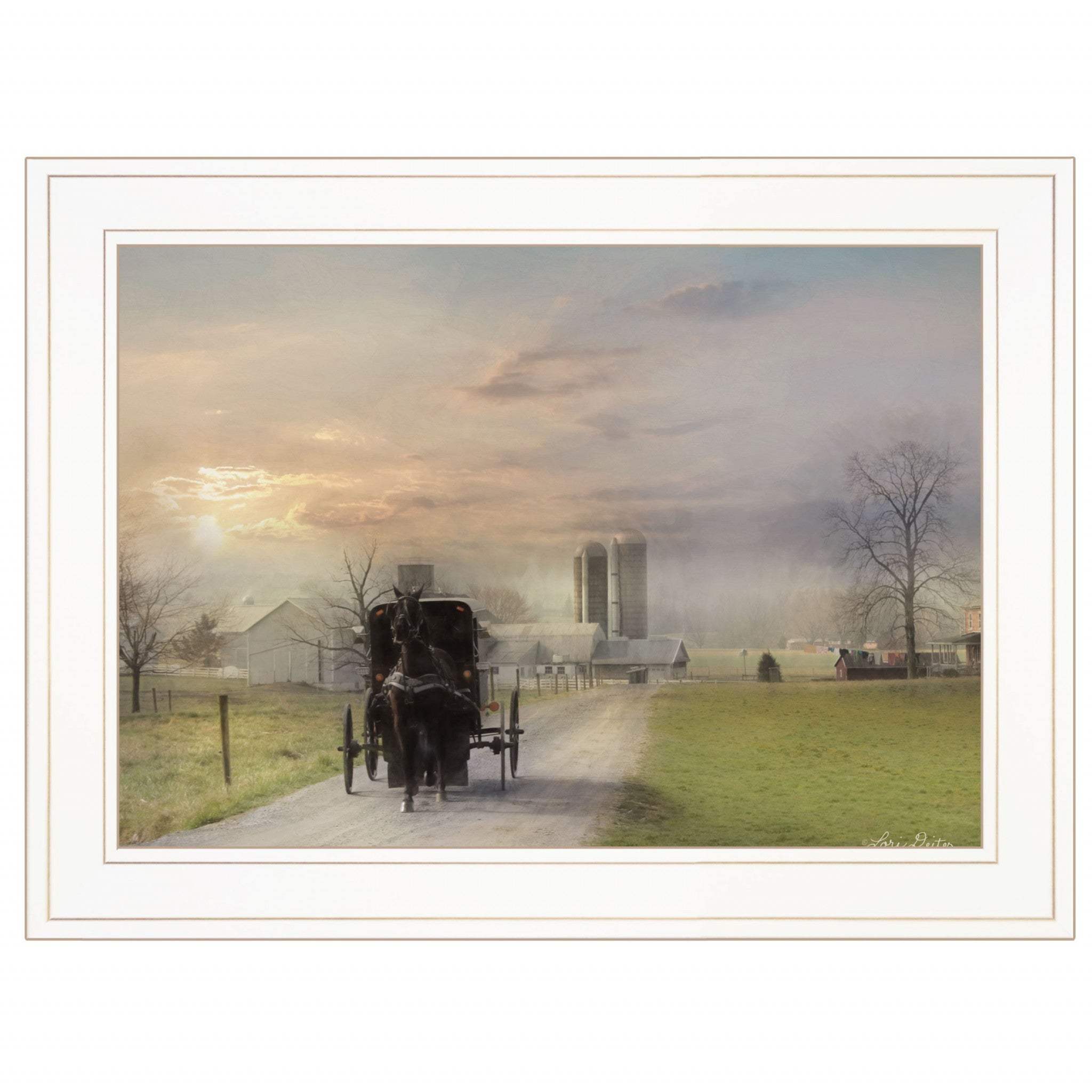 Morning Exercise 2 White Framed Print Wall Art - Homeroots - Flyclothing LLC