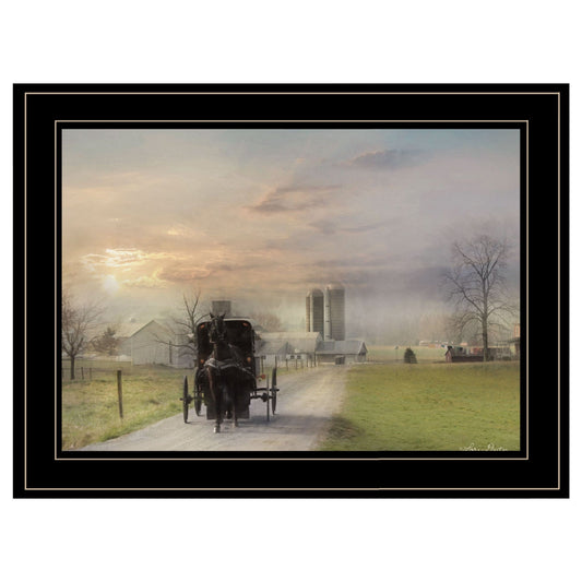 Morning Exercise 3 Black Framed Print Wall Art - Homeroots