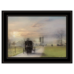 Morning Exercise 3 Black Framed Print Wall Art - Homeroots