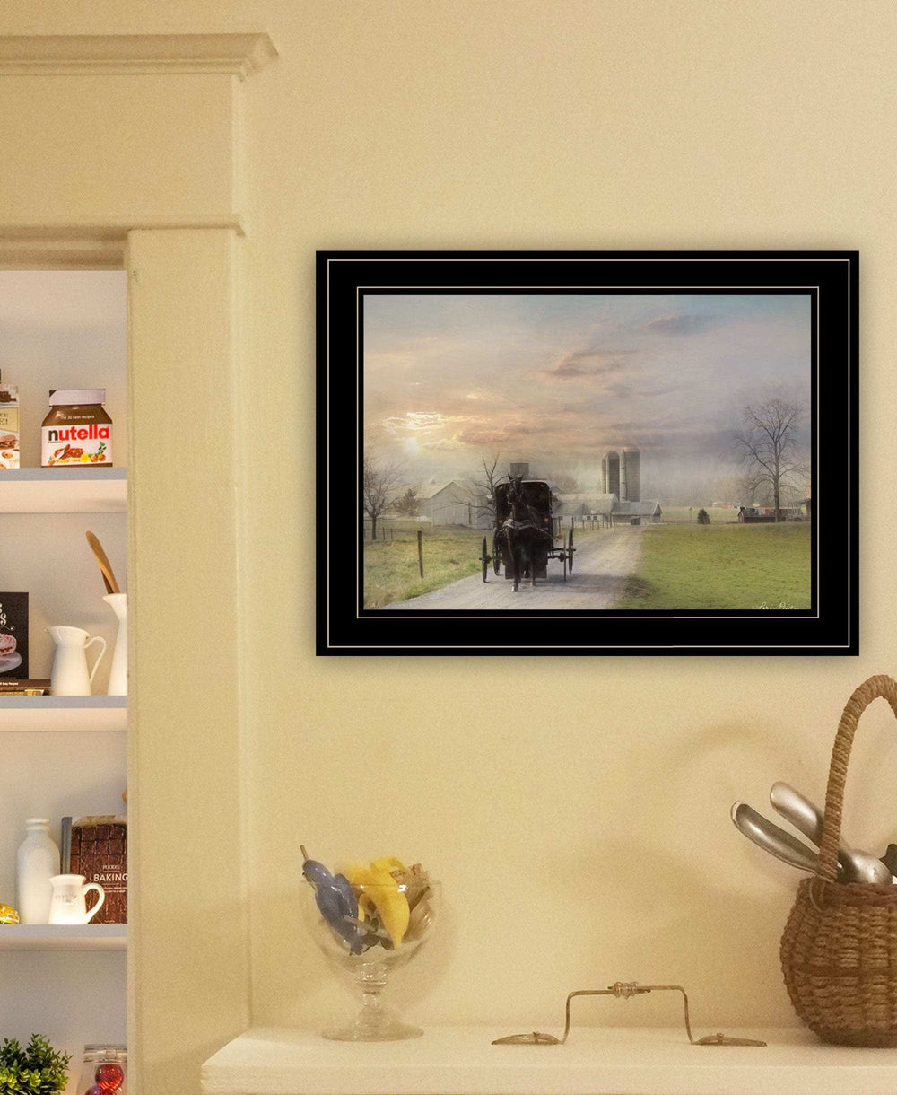 Morning Exercise 3 Black Framed Print Wall Art - Homeroots - Flyclothing LLC