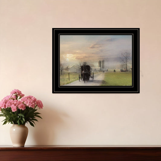 Morning Exercise 3 Black Framed Print Wall Art - Homeroots