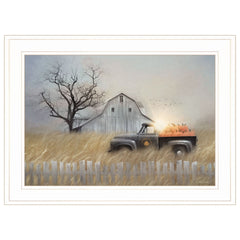 Fall Pumpkin Harvest 2 White Framed Print Kitchen Wall Art - Homeroots