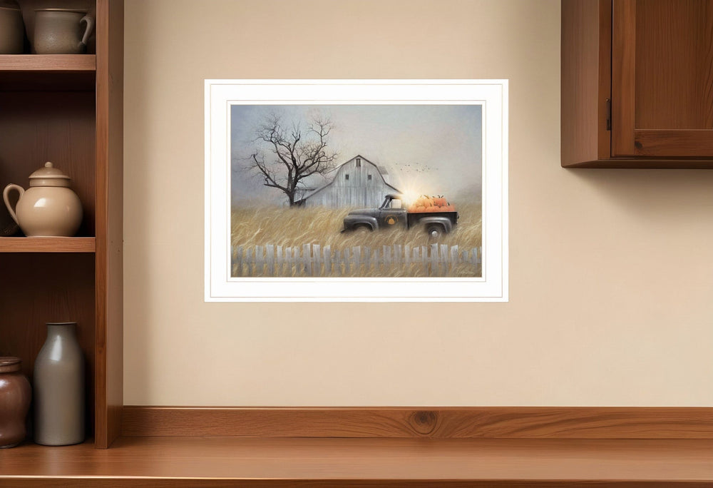 Fall Pumpkin Harvest 2 White Framed Print Kitchen Wall Art - Homeroots