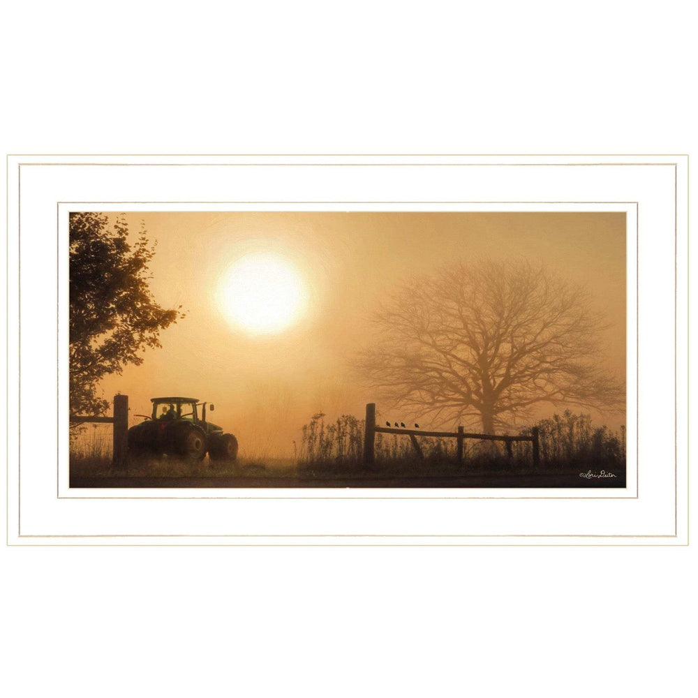 Start Your Engines 2 White Framed Print Wall Art - Homeroots - Flyclothing LLC