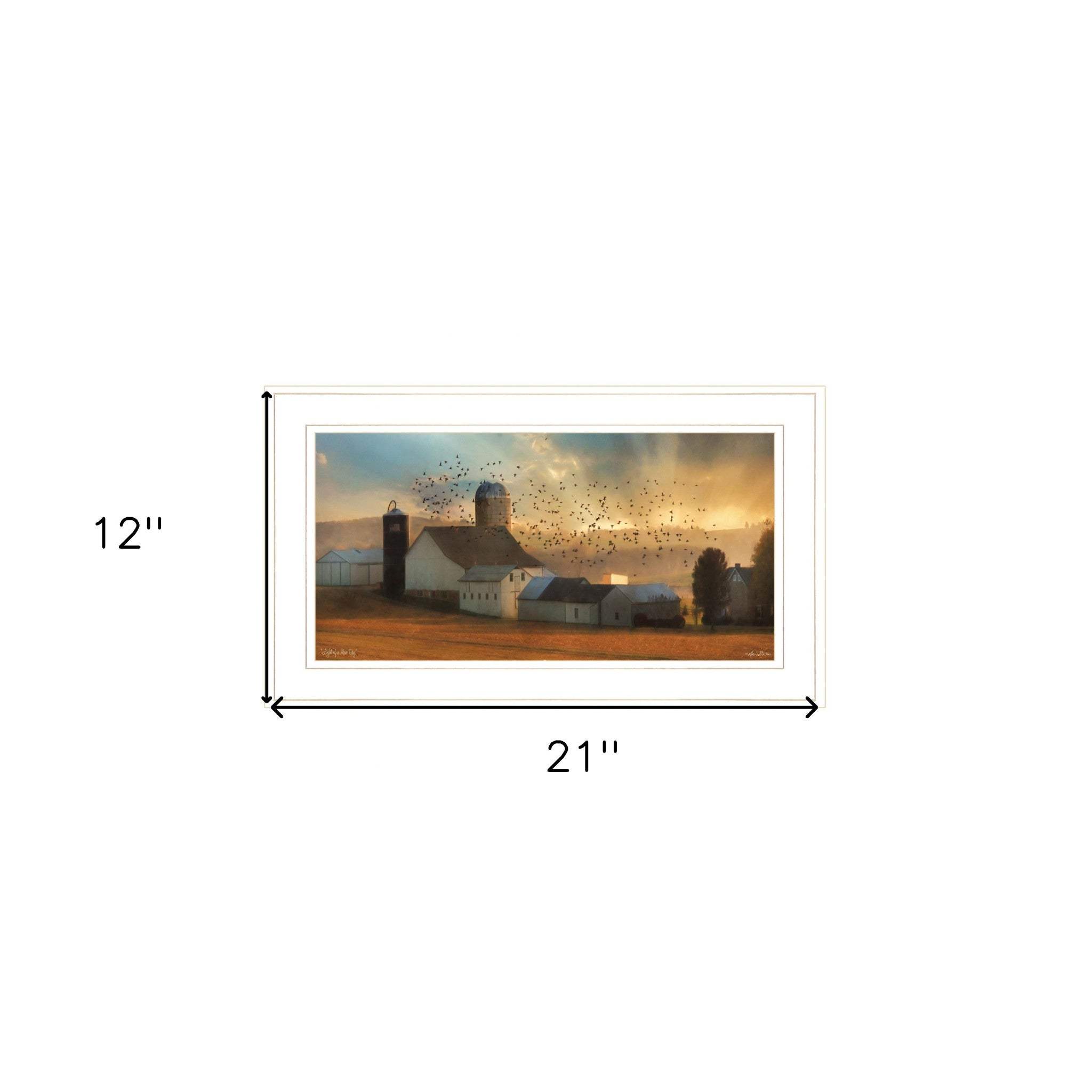 Light of a New Day 2 White Framed Print Wall Art - Homeroots - Flyclothing LLC