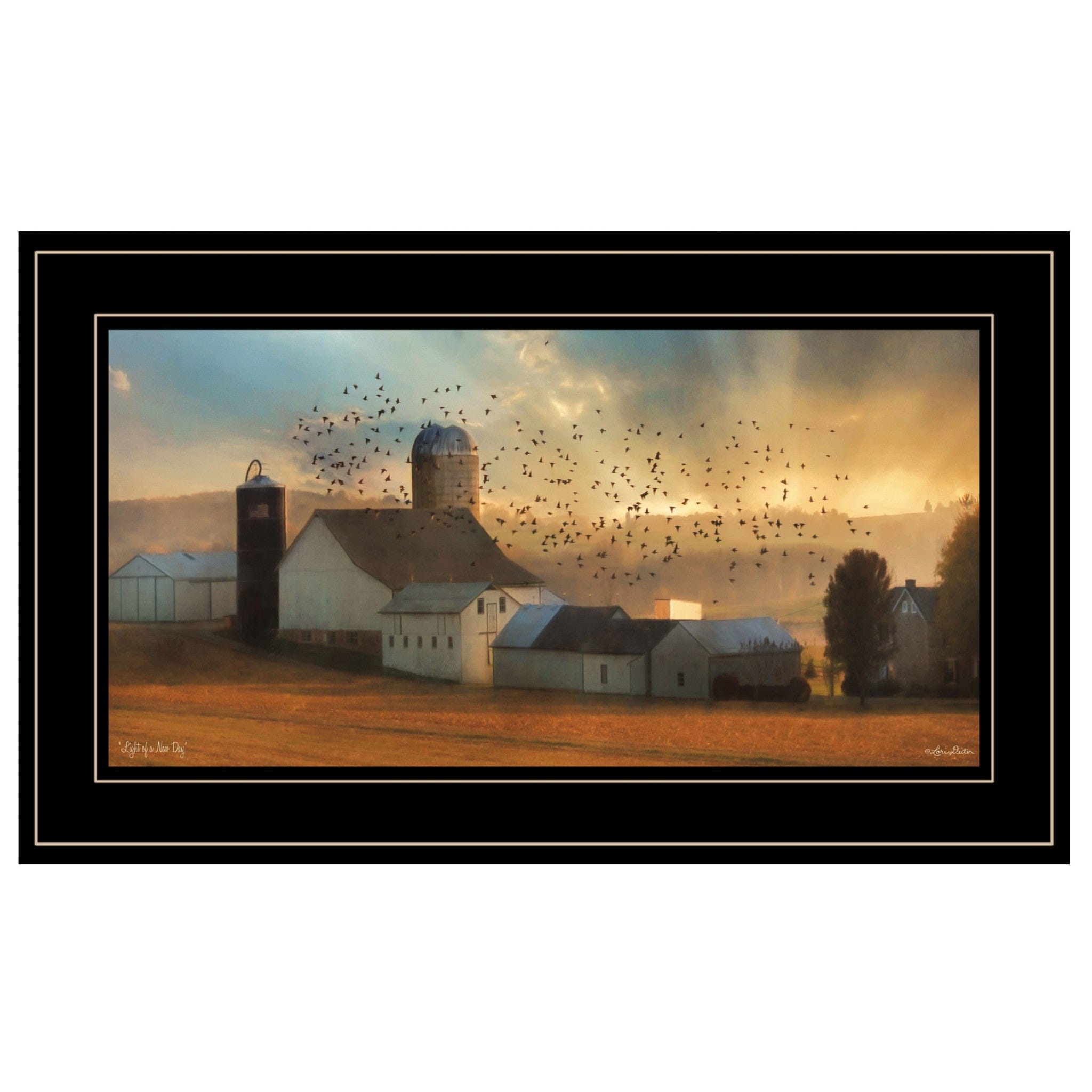 Light of a New Day 3 Black Framed Print Wall Art - Homeroots